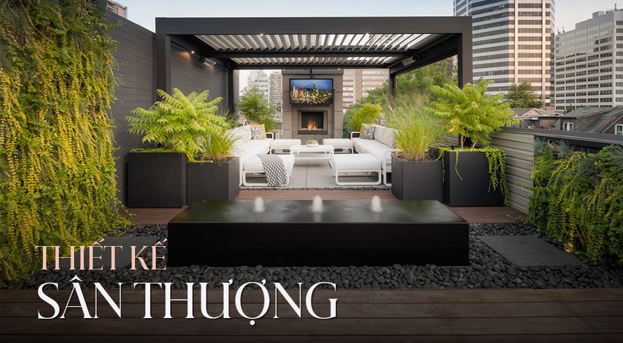 Thiết kế sân thượng thành phòng trà