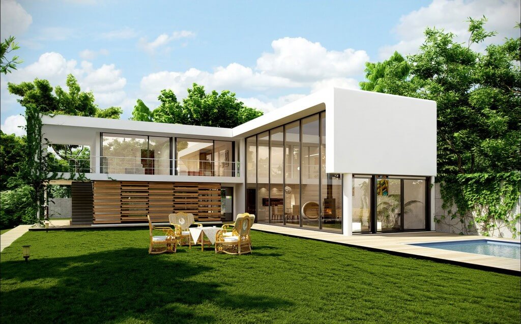 Lưu ý phong thủy khi xây nhà hình chữ L