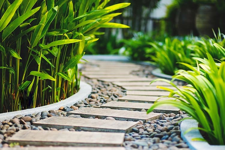 Sân vườn biệt thự cần có độ thoát nước tốt