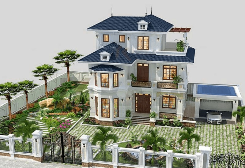 So sánh giá biệt thự hiện đại và biệt thự tân cổ điển